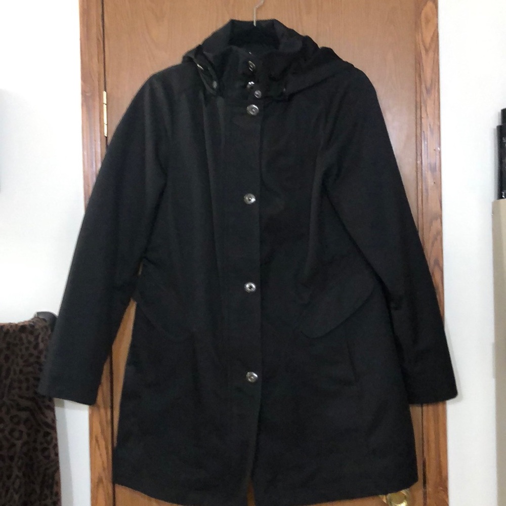 Kristen Blake Coat, Black, Knee Length